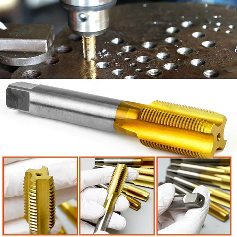 2 Piece M1.4 X 0.3mm Thread Taps Set Pro Grade Must Have M2 HSS Right Hand Tap Titanium Plated For Precision Milling