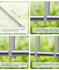 Installation steps for Nine Pack 1-3/8 Inch Chain Link Fence Extension Kit With 19.5 Inch Height, Galvanized Steel Post Extenders For Dogs And Privacy