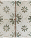 Blume Sage Ceramic Floor And Wall Tile 17.63 In Square Glazed With Subtle Texture And Low Sheen Grade One First Quality
