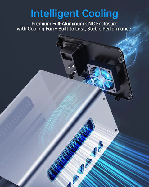 36V 8A Benchtop Power Supply With Ultra Low Ripple Under 10mV Aluminum Case USB A And Type C Ports Day Night Dual UI with cooling fan