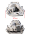 Chevy Big Block Air Gap Aluminum Intake Manifold Dual Plane For 1966-2000 BBC V8 Engines 396 402 427 454 top and side view