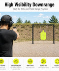 Neon Color AR500 Steel Target for Rifle Range Day Practice, Three Eighths Inch Target Plate With One Half Inch Backer outdoors.