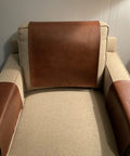 Armrest Cover Set For Furniture Protection And Style Easy Care Slipcovers For Sofas Loveseats Theaters Chairs Office Chairs Recliners And RV Seats Keeps Your Home Cozy Handmade In USA on beige chair