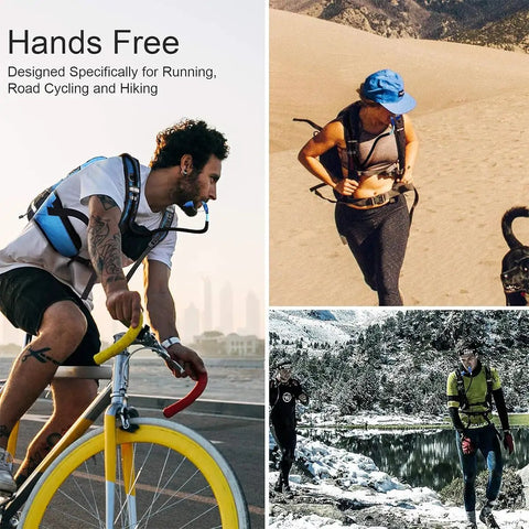 Transparent Purple 20L Hydration Backpack With 2L BPA Free Bladder used by cyclists and hikers in various outdoor activities