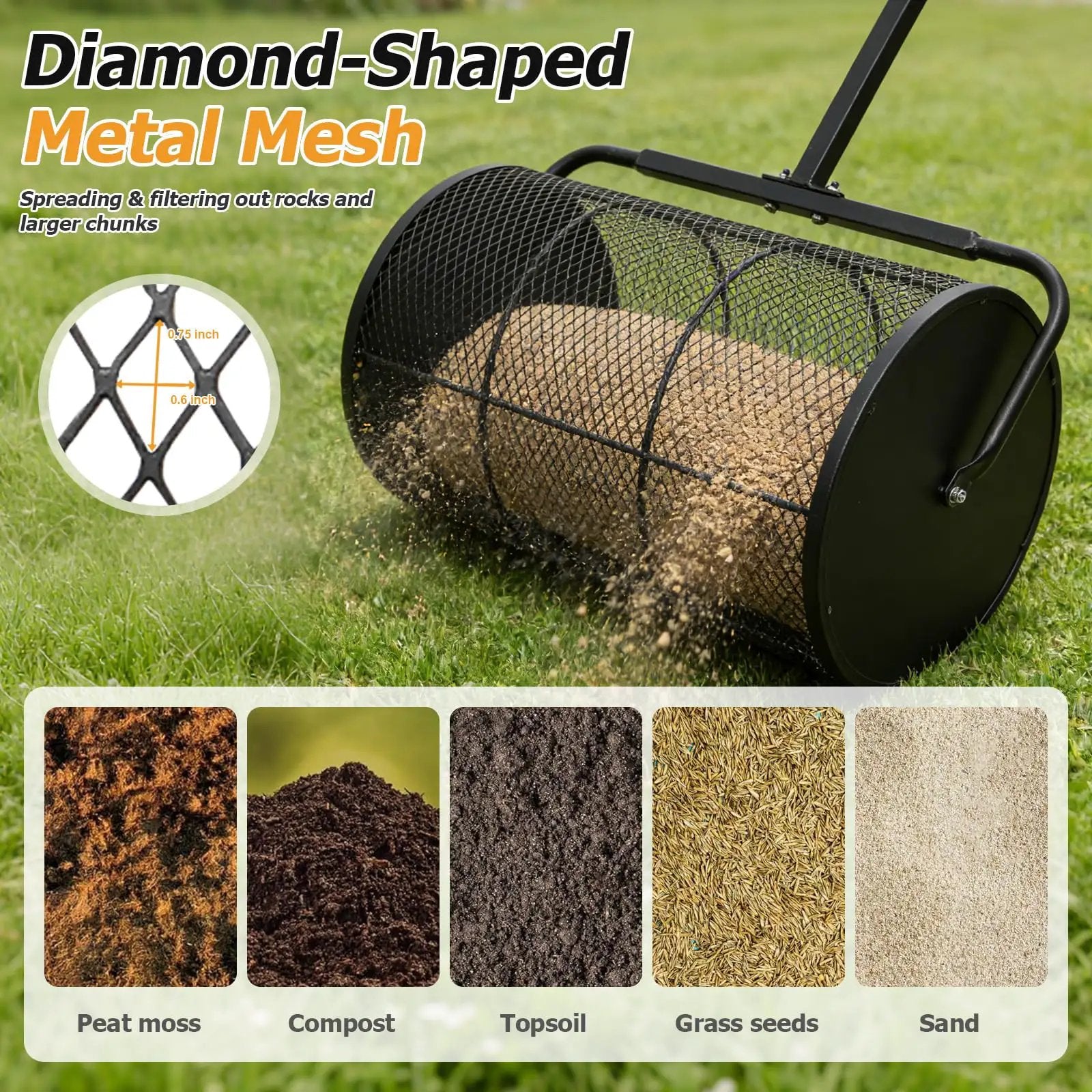 MOSS BOARD CIRCUS 139 Wキャンバー グラトリ Compost Spreader 24 Inch Peat Moss Spreader | Matte Black ✓