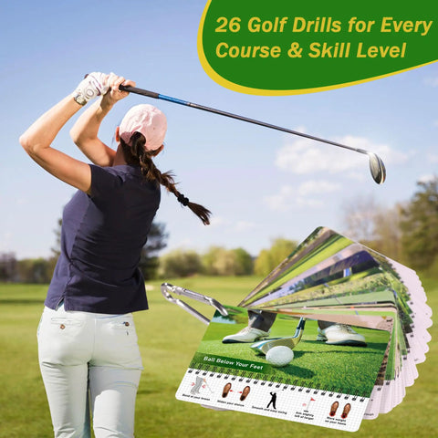 Pocket Sized Golf Reference Cards Durable PVC Cards With Tips For Iron Shots On The Go Dope Gift For Golfers Men And Women