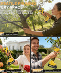 Pro Max 21V Brushless Electric Pruning Shears For Heavy Duty Branch Cutting Up To One Point Two Inch Thick Wood, pruning trees and flowers.