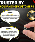 Dang Tough Number Four Stainless Flat Washers Crafted From Top Shelf Eighteen Eight Alloy For Flawless Corrosion Defense and Rock Solid Grip on Every Weekend Building Project, held in hand.