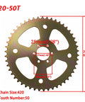 Beefy 50T Balanced Rear Chain Sprocket For Coleman CT100U CC100X Baja Doodle Bug DB30 Motovox MBX10 Mini Bike Mega Moto MMB80