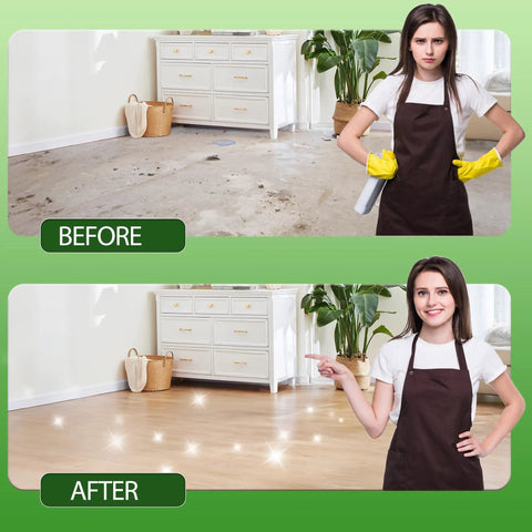 Before and after cleaning effect with 3 Pack Replacement Disposable Vacuum Bags For 5-8 Gallon Wet Dry Vacuums Type E and Type H