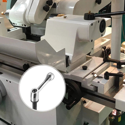 M10 X 25mm Adjustable Clamping Lever With Push Button Locking And Rotating Screw Handles used on industrial machinery