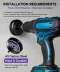 In-Wall Cable Management Kit With Hole Saw Drill Attachment and Mounting Brackets For Concealing TV Cables installation requirements