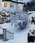 Two Pack White Outdoor Post Lights With Pier Mount Base Weatherproof Aluminum Post Lamp Fixtures Featuring Seeded Glass