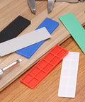 Plastic Flat Shims Set, 30 Pcs For Leveling And Spacing, 4mm (5/32 Inch) Structural Tile And Glazing Shims, shown with red, blue, black blocks