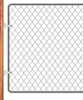 4 Pack Farm Gate Hinge Set For Chain Link Fences And Wood Posts Galvanized Steel Hinges With Lag Screws Includes Nuts And Bolts Durable Zinc Plated Gate Post Hinges For No Hassle Fence Gate Mounting