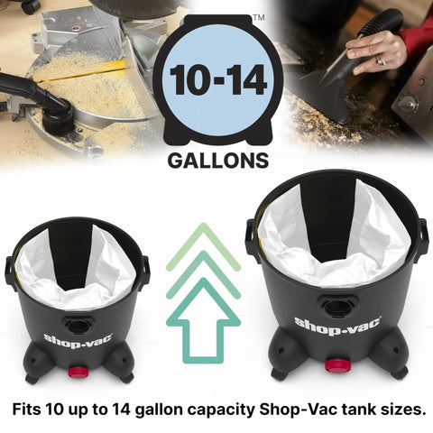 Disposable Filter Bags For Dry Pick Up Only Fits 10 To 14 Gallon Vacuums Three Pack Non Hazardous Materials Easy To Use