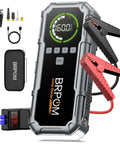 8000A Peak Jump Starter With Air Compressor For Cars And Diesel Engines, Portable 12V Power Pack With Jump Clamps shown