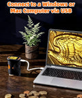 Explore Tiny Worlds With A 1000x Coin Microscope With Built In Lights 2 Inch LCD Display 8 Adjustable LEDs Portable Rechargeable Handheld Magnifier For Coins Gems Jewelry And More Works With Windows And Mac connected by USB to laptop