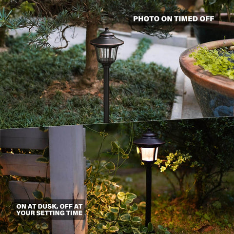 Photo Eye Light Sensor for Power Pack Transformers in garden, works with 120W to 900W non-digital transformers, auto on at dusk