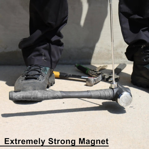 Ultra Telescopic Magnetic Pickup Tool 25 Lb Load Extends To 30 Inches Cushioned Grip For Grabbing Ferrous Objects Metal Shavings Nails And Screws From Garage Workshop And Jobsite