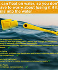 Floating Prop Wrench And Prop Stop Kit For All Outboard And Stern Drive Boats, 1-1/16 Inch Polymer Tool, Lightweight Rustproof Plastic Yellow