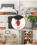 4 Pcs Heavy Duty Furniture Dollies With 360 Degree Spin Wheels And Carbon Steel Build For Easy Moving. Use under a bed, sofa, and desk.