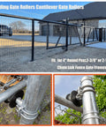 Nylon Cantilever Gate Rollers for Sliding Gates with quiet and smooth wheel for four-inch round posts and chain link gate frames