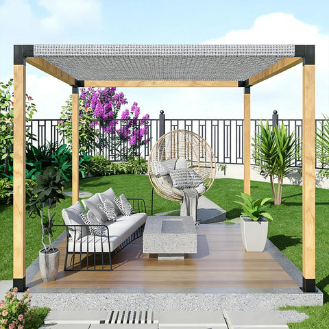 DIY Pergola Bracket Kit With 3 Way Right Angle Corner Brackets Built To Last Heavy Duty Post Base Set For Gazebos Patio Pergolas And Log Cabins Weather Resistant And Easy Install