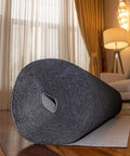 Top Shelf Impact Reducing Sound Blocking Flooring Underlayment For Laminate And Engineered Hardwood, 3.5mm thick rolled black padding.