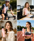Insulated Stainless Steel Water Bottle With Built-In Straw, Leak-Proof Seal, BPA-Free, Perfect For Sports And Travel, Pink Color
