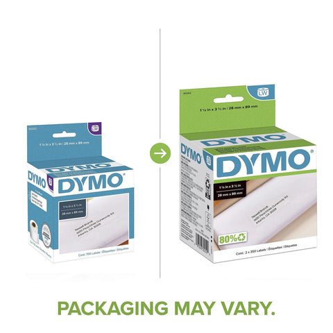 No Sweat White Mailing Address Labels For Slick Office Packing Feature Direct Thermal Printing With Zero Ink Or Toner Strong Self Adhesive Backing Peels Instantly Two Rolls Hold Seven Hundred Sheets Ready For Your Next Shipping Spree packaging shown in two boxes