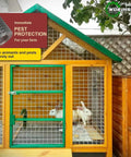 Heavy Duty Black Hardware Cloth Roll PVC Vinyl Coated Galvanized Steel Wire Mesh One Quarter Inch 23 Gauge Size in use for rabbit enclosure.