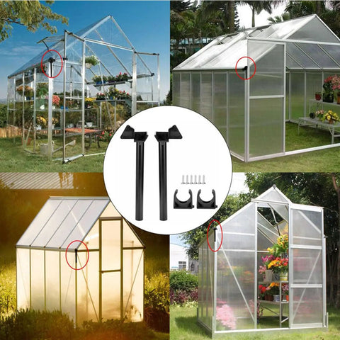 Greenhouse Rain Gutter Down Pipe Kit With Brackets And Accessories For Small Greenhouses Complete PVC Aluminum Gutter System For Drainage And Easy Install