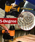 7200 Count Heavy-Duty Pro-Grade Coil Roofing Nails with 15 Degree Round Head for Roofs and Sheathing Materials
