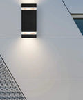 4 Pack LED Square Up And Down Outdoor Wall Lights Aluminum Waterproof Exterior Lamps 3000K 5W ETL Listed Weatherproof Home Sconce