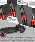 Steps showing how to adjust 1/2 Inch Drive Torque Wrench With 10 To 170 Ft Lb Range And 13.6 To 230.5 Nm Dual Scale Plus Pro Grade Precision