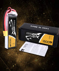 11.1V 1800mAh 3S 45C LiPo Battery Pack With XT60 Plug For FPV Drones And RC Helis, battery and packaging view