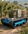Remote Control Heavy Duty Equipment Transport Dolly With Motorized Skates For Hauling Industrial Machinery And Big Gear Like A Boss On Smooth, Safe, Effortless Roll on orchard path