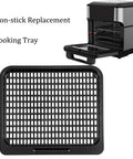 Replacement Nonstick Cooking Rack Tray Set For 10 Quart Air Fryers Like Instant Vortex Plus And Innsky, front view