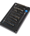 64 Piece Precision Bit Set With Magnetic 4mm Handle Mako Driver Kit For Electronics Repair Includes Flexible Extension And Swivel Top