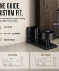 Rugged Barn Door Floor Guide With Fully Adjustable Sliding Track And Wall Mount Stabilizer For Slick Gliding Doors That Ride Steady And Roll Super Clean Through Everyday Grind, featuring a guide post and roller for smooth control.