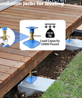 Heavy Hitter House Jacks For Permanent Leveling Built Like A Tank Adjustable Screw Support Post 10000lb on foundation for structural support.