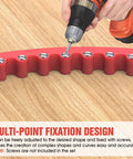 Flexible Router Template 78 Inch Plastic Edge Guide Kit with adjustable multi-point fixation for precise wood arc shaping.
