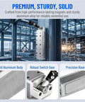 Beefy 300kgf Magnetic Welding Base Clamp With On Off Switchable Handle For Positioning Fixing And Lifting Iron Plates, shown in use.
