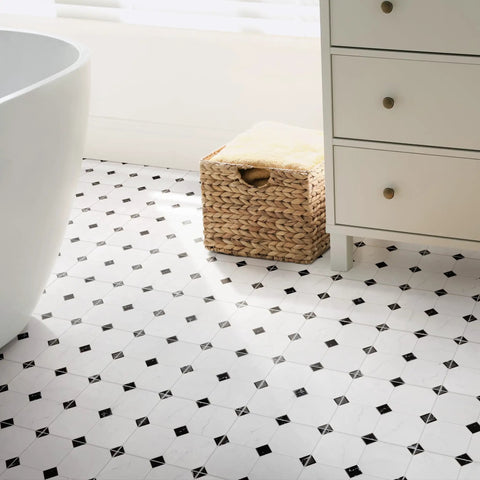 Betera Blanco Porcelain Tile For Floors And Walls, 13.13 In Square, 0.31 In Thick, Glazed Low Sheen Finish, PEI IV