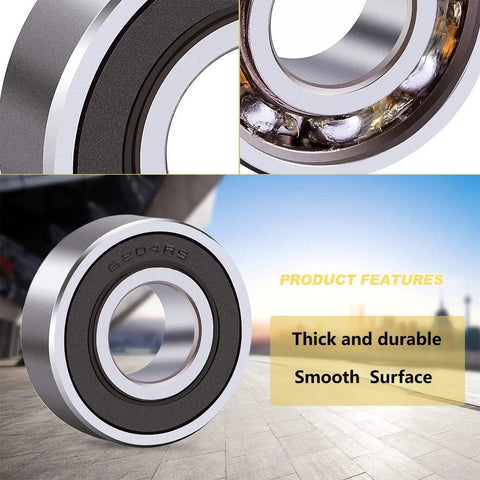 Rock Solid 6204-2rs Lawn Mower Spindle Ball Bearing Pair Engineered To Run Like New And Deliver Smooth Handling On Any Push Or Rider For Zero Hassle Yard Work Days