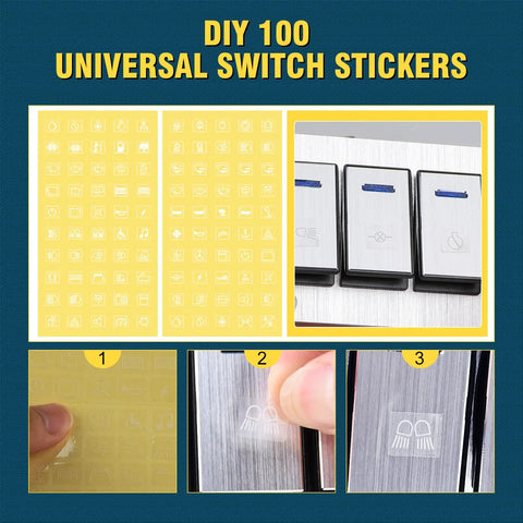 DIY universal switch stickers in use on rocker switches, ideal for custom labeling Beefy 8 Gang Marine Rocker Switch Panel Waterproof.