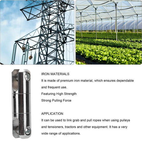 Tough As Nails One Ton Cable Pulling Swivel Forged From Solid Stainless Steel To Handle Heavy Wire Lines And Deliver Flawless Rotation On Every Job Site with visible assembly detail.