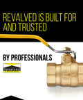 Full Port Three Quarter Inch Brass Ball Valve With Lead Free Brass, Female NPT Connection, Chrome Plated Ball, 90 Degree Safety Grip Handle