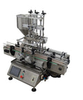 Heavy Duty Double Head Automatic Paste Filler Smooth Operator Sauce And Syrup Filling System With Conveyor Belt 100 To 1000 Ml Capacity, stainless steel design.
